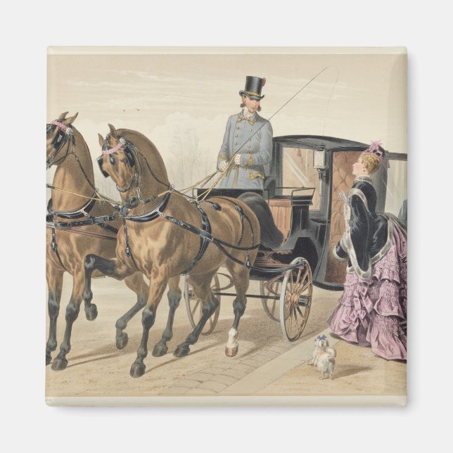 English Horses Magnet (Front)