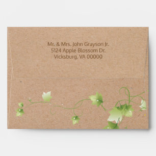English Ivy Wedding Envelope