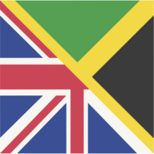 English Jamaican Flag   Half Jamaica England Flag