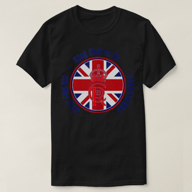 English King III Charles Memorabilia Kings Coronat T-Shirt (Design Front)