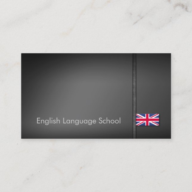 English Language School Business Card (Front)