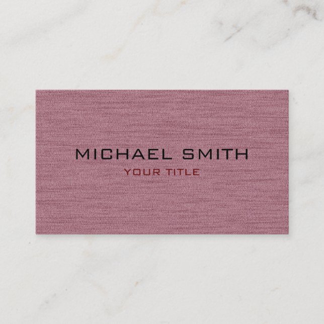 English Lavender Professional Modern Business Card (Front)