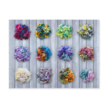 English Leicester Longwool Dyed Fiber Postcard