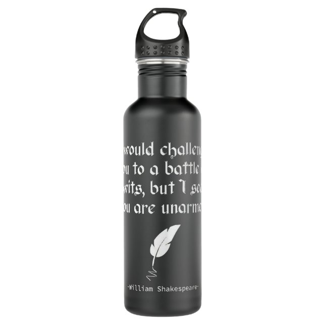 English Literature - William Shakespeare Quote  710 Ml Water Bottle (Front)
