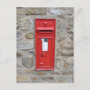 English mailbox postcard