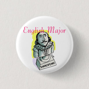 English Major Shakespeare Button