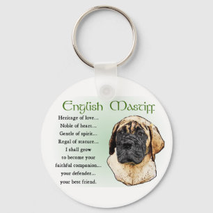 English Mastiff Art Gifts Key Ring