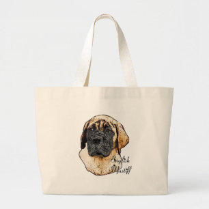 English Mastiff Art Gifts Large Tote Bag