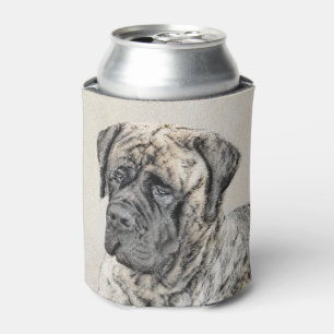 English Mastiff (Brindle) Painting - Dog Art Can Cooler