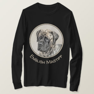 English Mastiff (Brindle) Painting - Dog Art T-Shirt