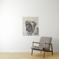 English Mastiff (Brindle) Painting - Dog Art