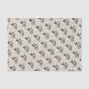 English Mastiff (Brindle) Painting - Dog Art Tissue Paper