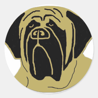 English Mastiff Classic Round Sticker