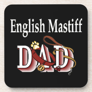 English Mastiff Dad Coaster