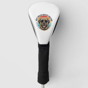 English Mastiff Dad Vintage Sunset Dog Vector Desi Golf Head Cover