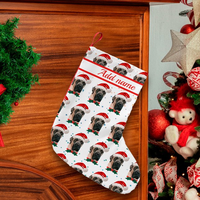 English Mastiff Dog Breed Christmas Small Christmas Stocking (Creator Uploaded)