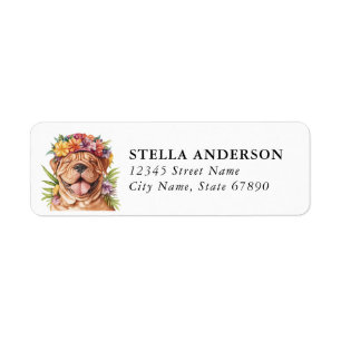 English Mastiff Dog Return Address Labels