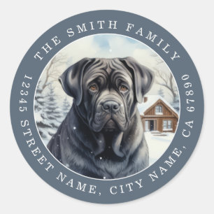 English Mastiff Dog Round Stickers