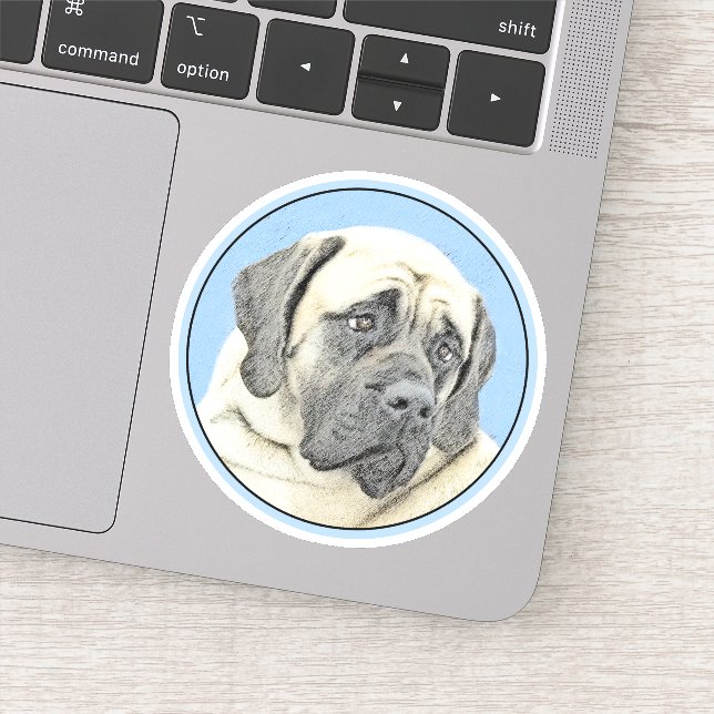 English Mastiff (Fawn) Painting - Original Dog Art (Detail)