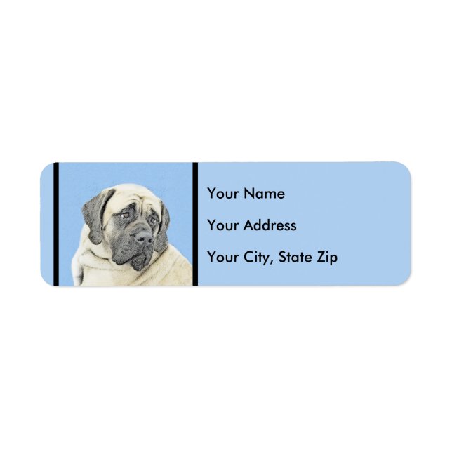 English Mastiff (Fawn) Painting - Original Dog Art (Front)