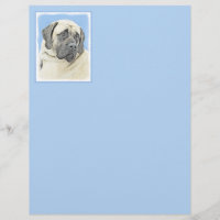 English Mastiff (Fawn) Painting - Original Dog Art