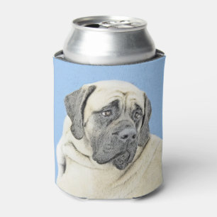 English Mastiff (Fawn) Painting - Original Dog Art Can Cooler
