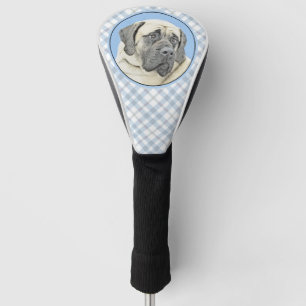 English Mastiff (Fawn) Painting - Original Dog Art Golf Head Cover