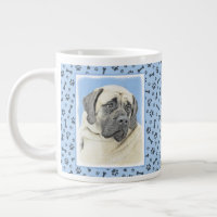 English Mastiff (Fawn) Painting - Original Dog Art