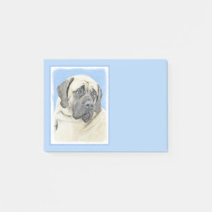 English Mastiff (Fawn) Painting - Original Dog Art Post-it Notes