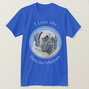 English Mastiff (Fawn) Painting - Original Dog Art T-Shirt