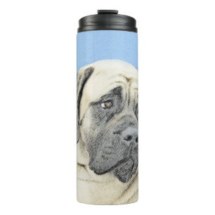 English Mastiff (Fawn) Painting - Original Dog Art Thermal Tumbler
