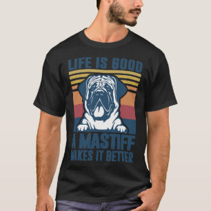 English Mastiff Gifts For Women Men Mastiff Dog Da T-Shirt