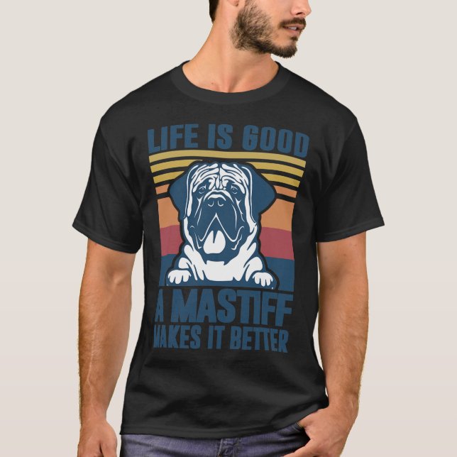 English Mastiff Gifts For Women Men Mastiff Dog Da T-Shirt (Front)