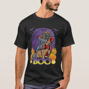 English Mastiff Happy Halloween Costume Vampire Lo T-Shirt