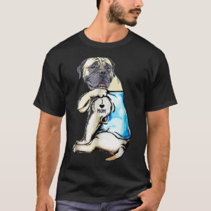 English Mastiff I Love Mum Funny English Mastiff T T-Shirt