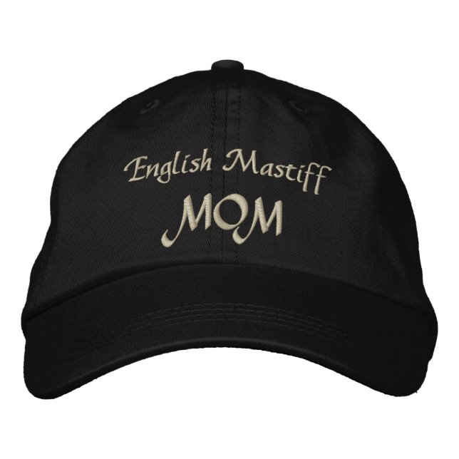 English Mastiff Mum Gifts Embroidered Hat (Front)