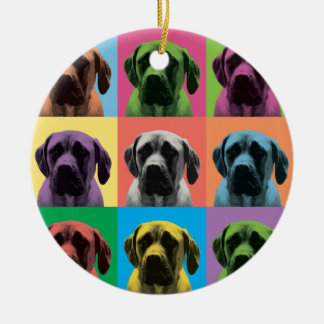 English Mastiff Pop-Art Ornament