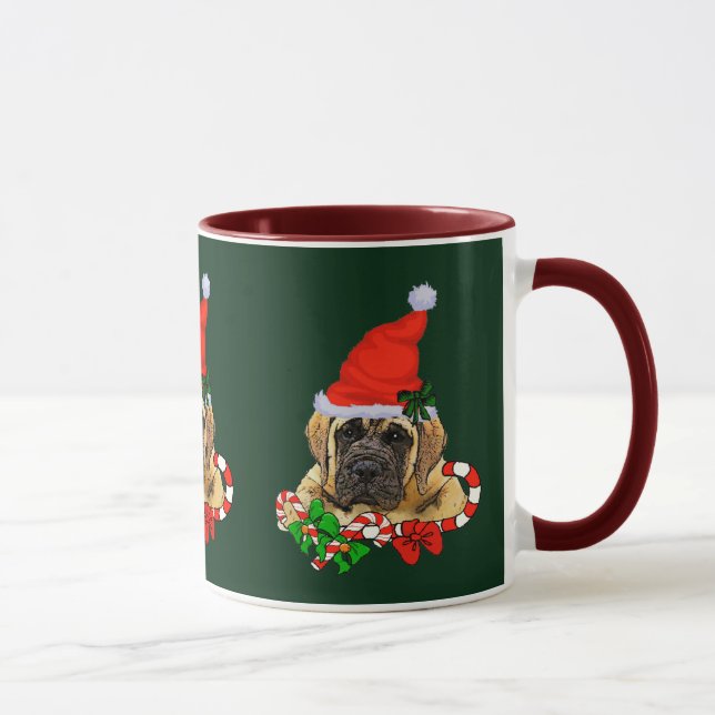 English Mastiff Puppy Christmas Gifts Mug (Right)