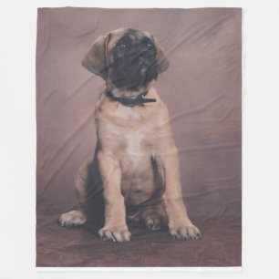 ENGLISH MASTIFF PUPPY FLEECE BLANKET