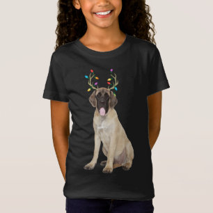 English Mastiff Reindeer Christmas Dog T-Shirt