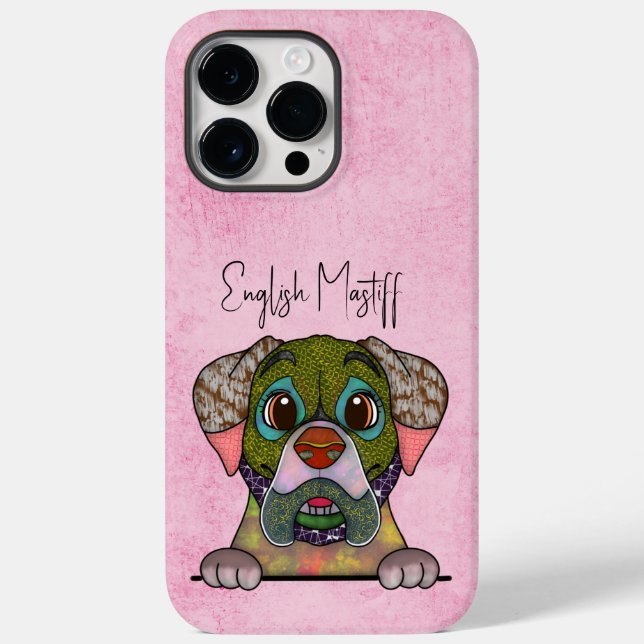 English Mastiff Ugly Face Case-Mate iPhone Case (Back)