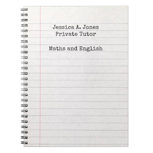English/Maths Tutor Notebook