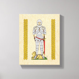 English Mediaeval Knight Circa 1430 Canvas Print