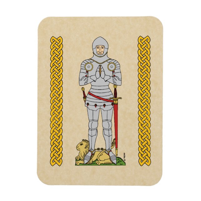 English Mediaeval Knight Circa 1430 Magnet (Vertical)