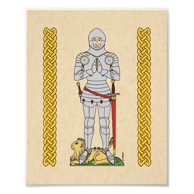 English Mediaeval Knight Circa 1430 Photo Print (Front)