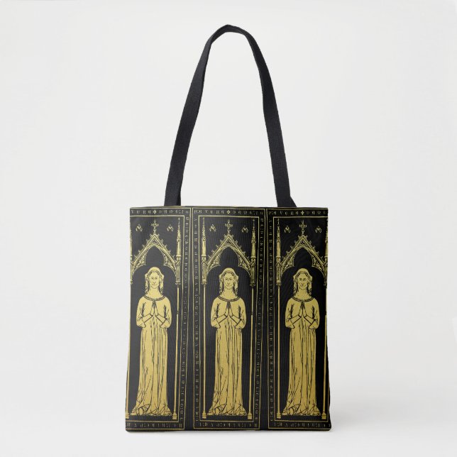 English Mediaeval Portrait 1300 Lady Joan Cobham  Tote Bag (Front)