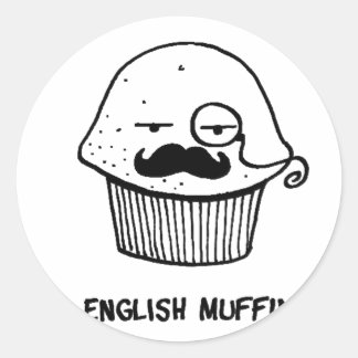 english muffin.png classic round sticker