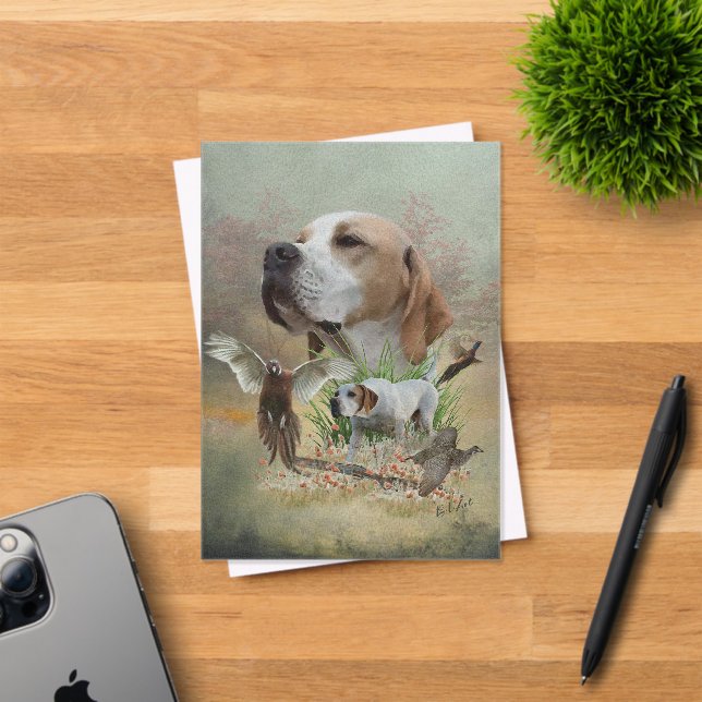 English Pointer  Acrylic Invitations (Insitu (Invitation Card))
