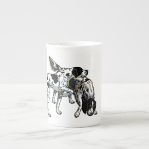 english pointer and setter bone china mug