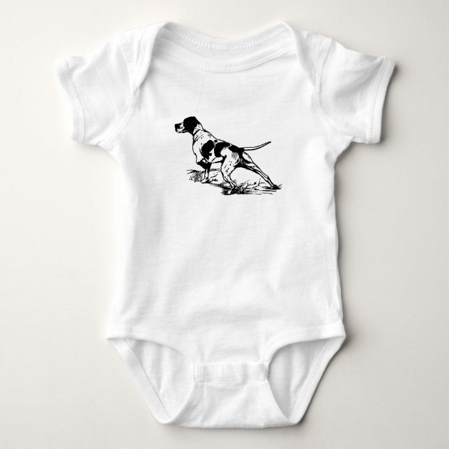 English Pointer Baby Bodysuit (Front)